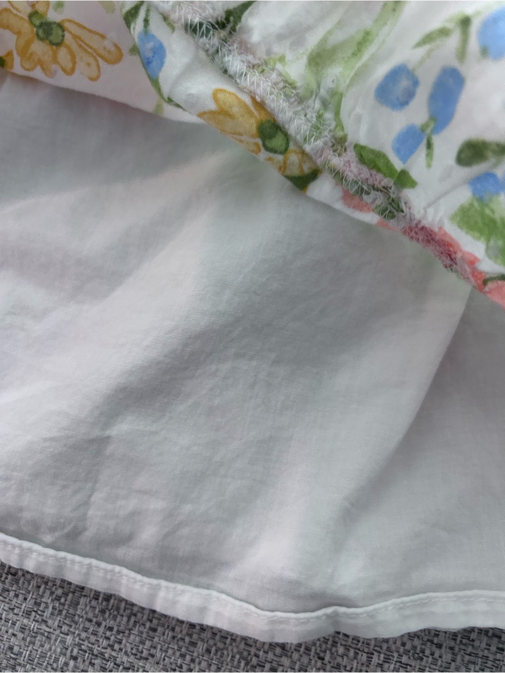 Gymboree White Floral Sundress with Pink, Blue & Yellow Accents. Size 4T - Picture 6 of 7